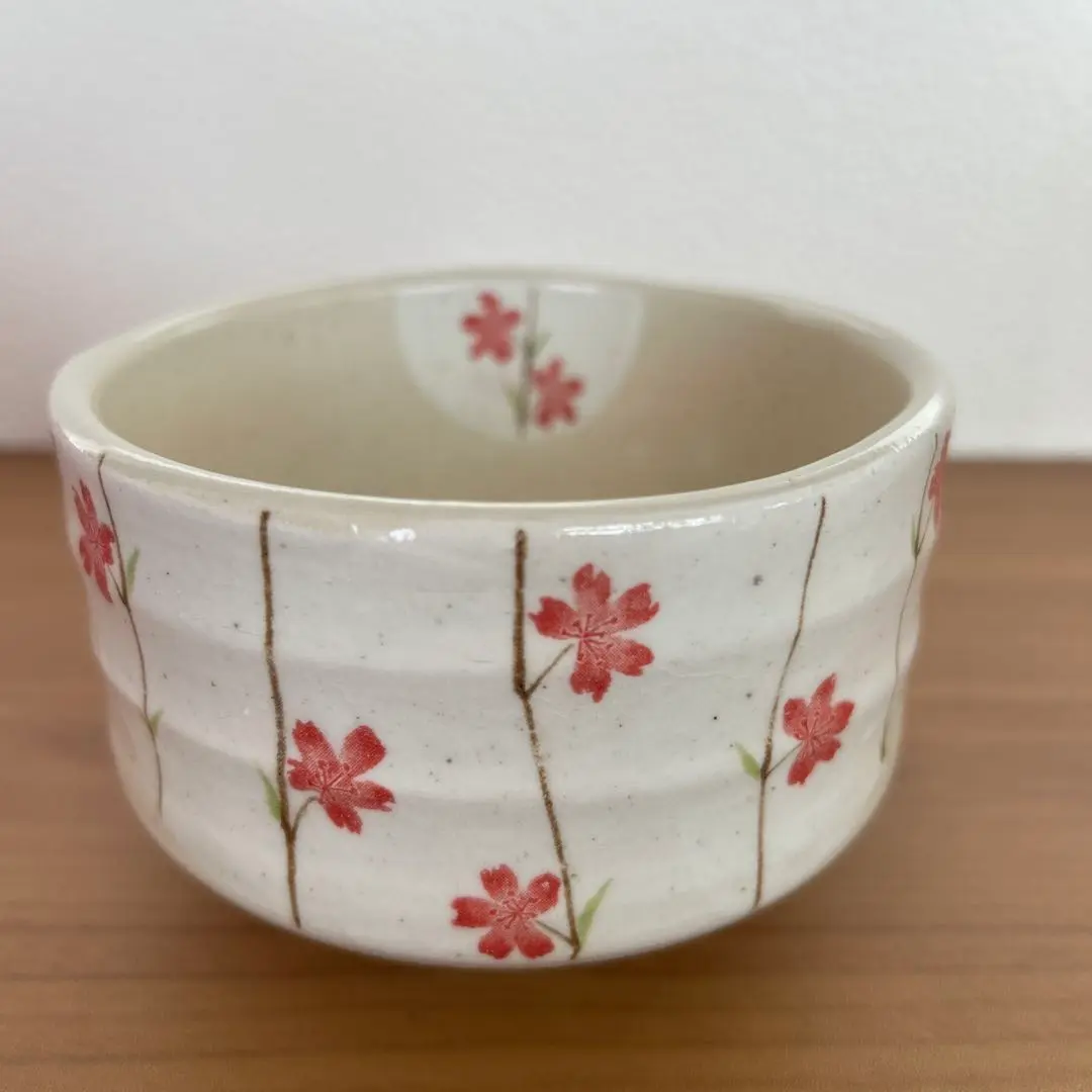 茶碗　3点セット　御題　丘　桜　母　茶道 tougyokudou_12kagetsu-3