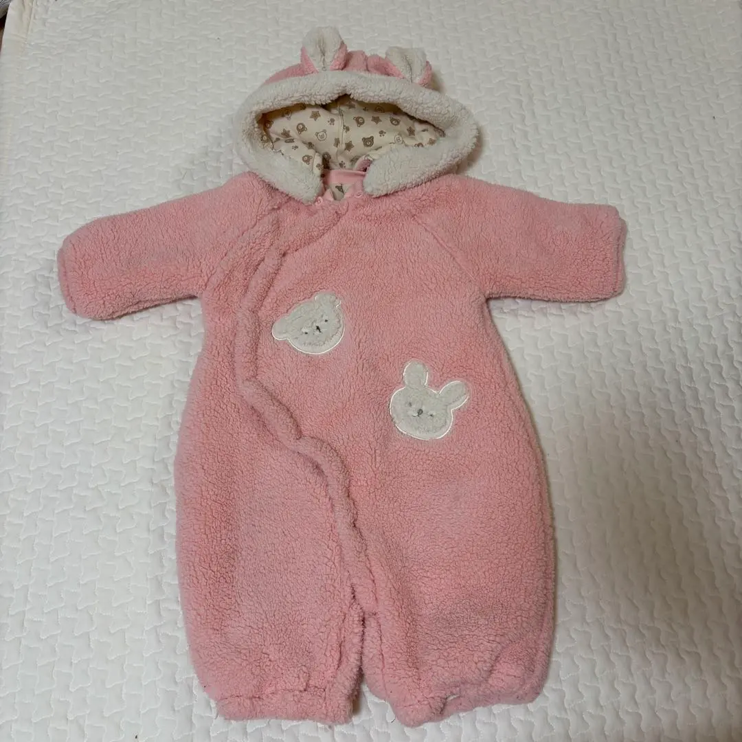 Thumbnail of Baby fluffy outerwear rabbit bear pink