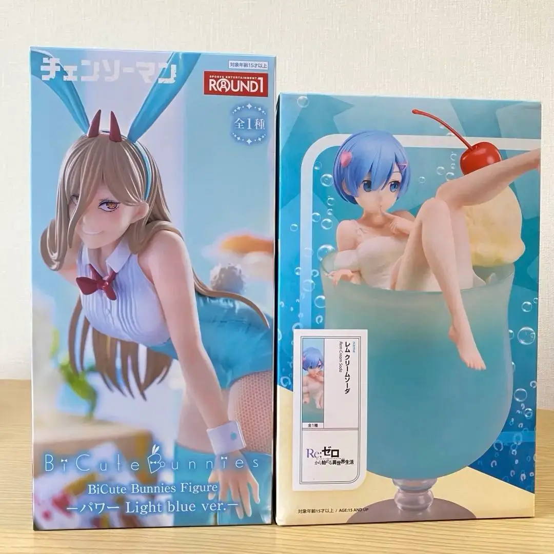 ROUND1限定　リゼロ　レム　クリームソーダ　フィギュア　✖️8 アニメ『リゼロ』 より「ラム」「レム」がクリームソーダに