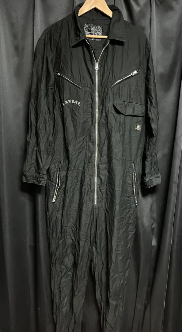 gavial ☆ジャンプスーツ☆つなぎ S/S JUMPSUITS (BLACK) / GVLS | CROSS ROAD BLUES