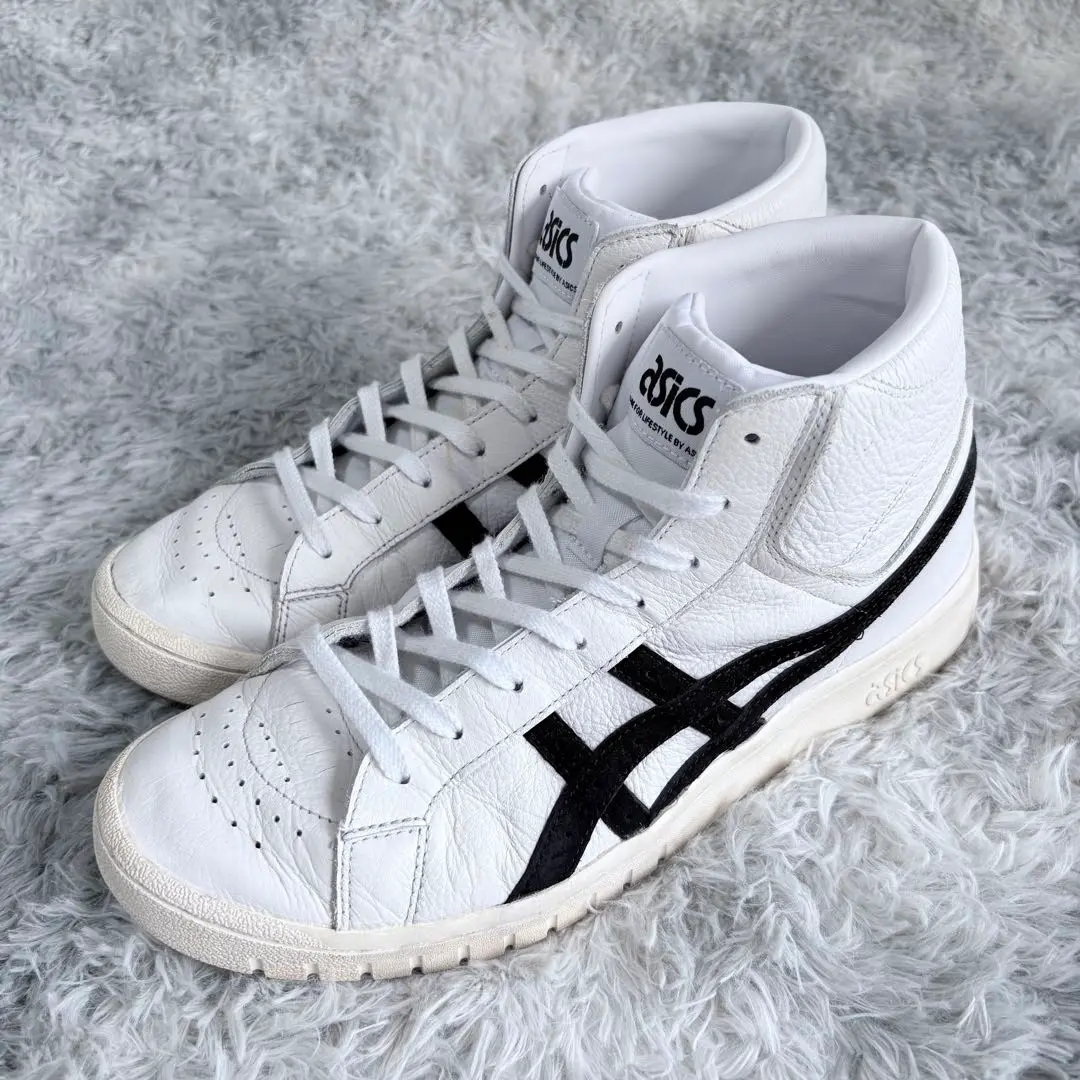未使用級 28 ASICS ゲル　ポイントゲッター レザー　黒 ASICS アシックス スポーツスタイル SportStyle スニーカー ゲル