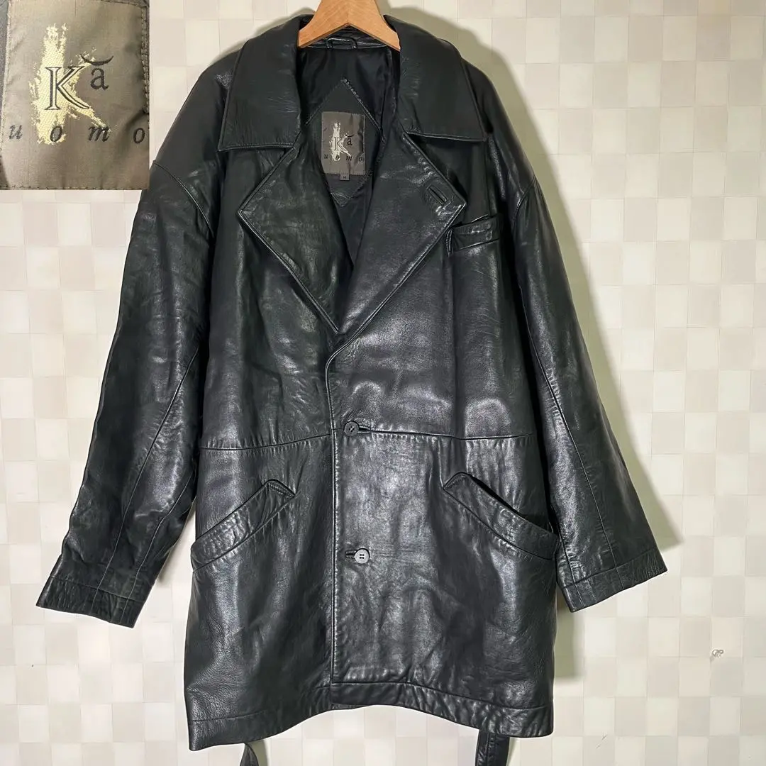 シザキ Ka uomo（カウオーモ）　ロングコート　no3革　サイズM n3053_1.jpg