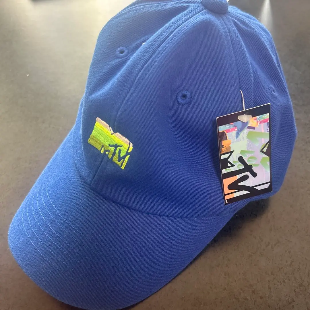 人気‼️再入荷‼️ラスト1‼️MTV ロゴキャップ ブルー青 uv