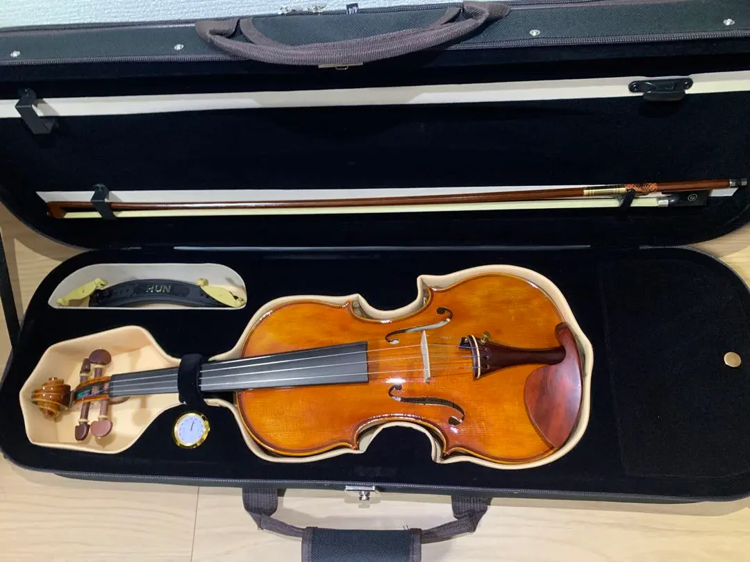 一枚板　ヴァイオリン 極美品○鈴木バイオリン○ No.19 4/4 1960-70年製 青ラベル 極虎