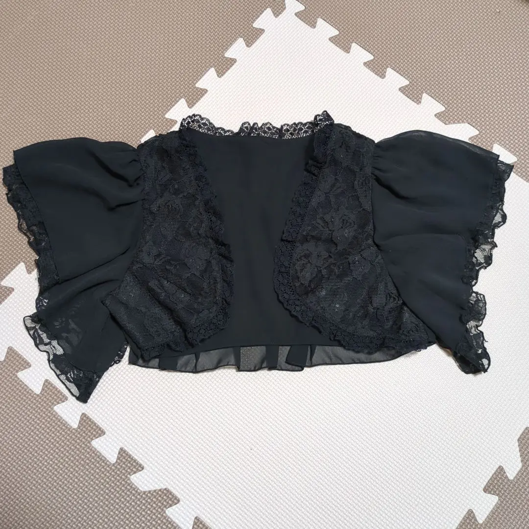 Thumbnail of Black Frill Lace Top, Size 9