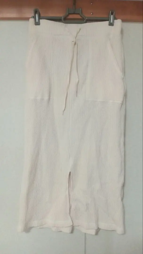 Thumbnail of Ivory Stripe Tight Skirt M