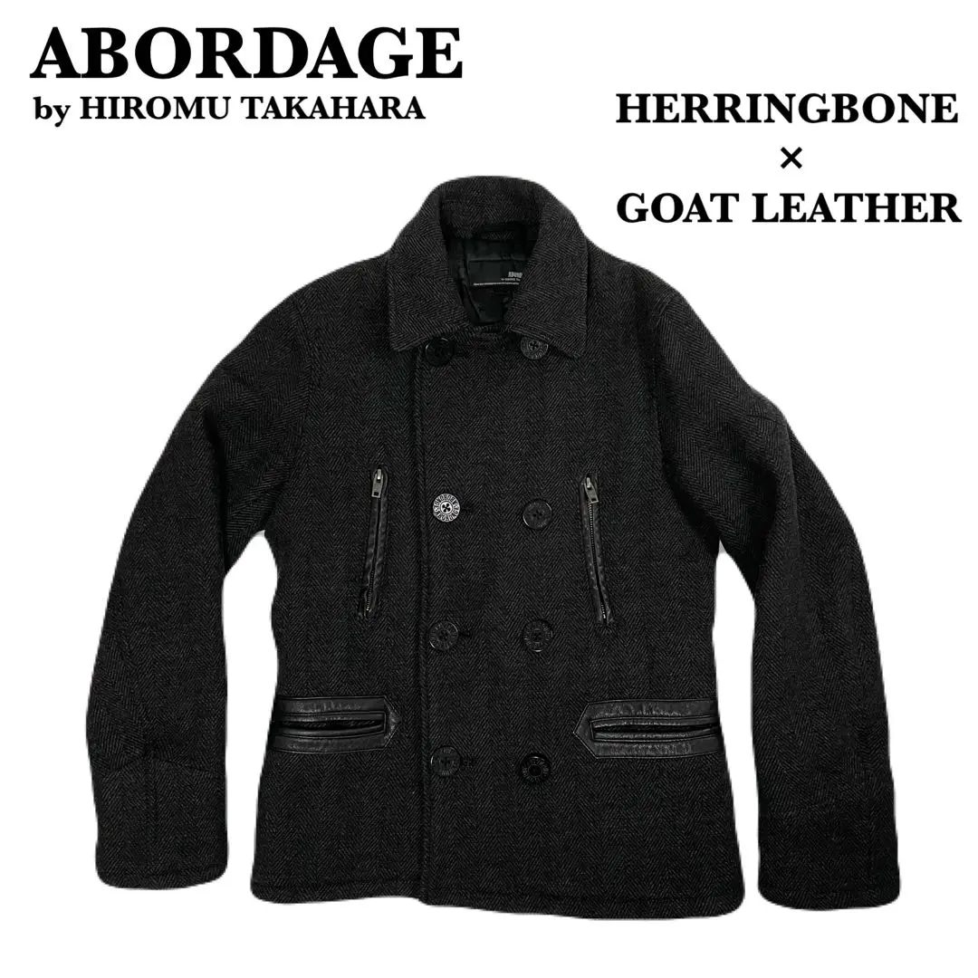 ABORDAGE by HIROMU TAKAHARA N3B ゴートレザー切替 ABORDAGE by HIROMU TAKAHARA N3B ゴートレザー切替