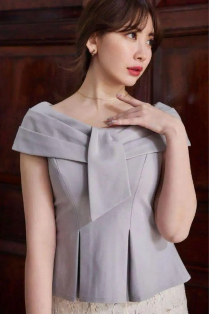 HerLipTo Lily Shawl Peplum Top ブラウス Lily Shawl Peplum Top