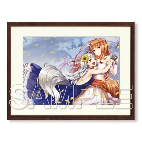 『狼と香辛料』＆『狼と羊皮紙』 著者＆イラストレーター箔押しサイン入り 複製原画 Amazon.co.jp: 狼と香辛料 ＆ 狼と羊皮紙 著者