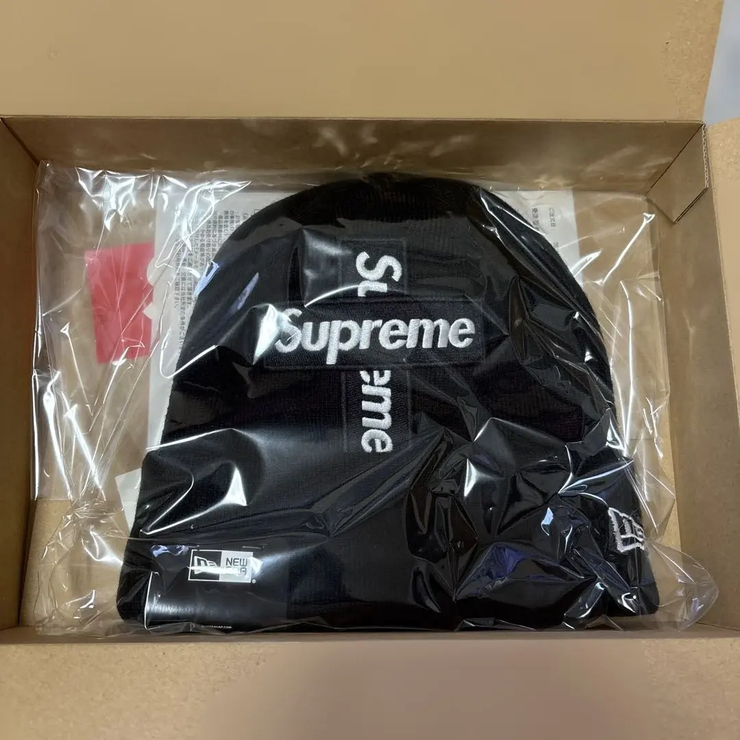 Supreme 黑色 毛線帽 新品 的縮圖