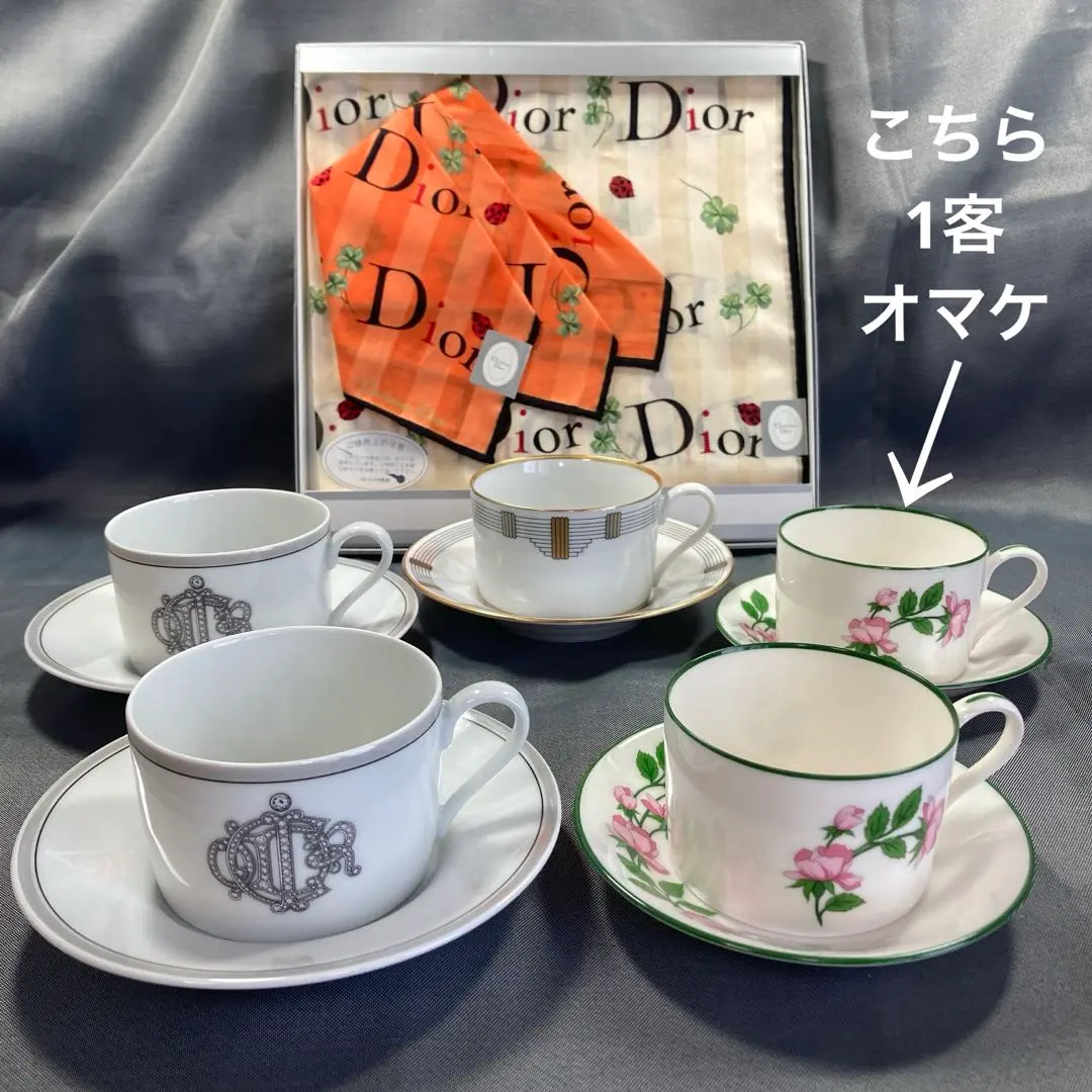 Christian Dior GODRON お皿　6枚セット 2025年最新】dior ゴドロンの人気アイテム - メルカリ