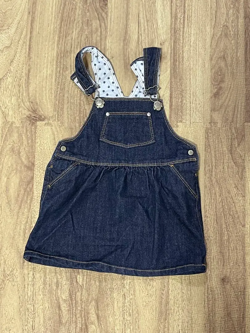 Thumbnail of Petit Bateau Denim Jumper Skirt