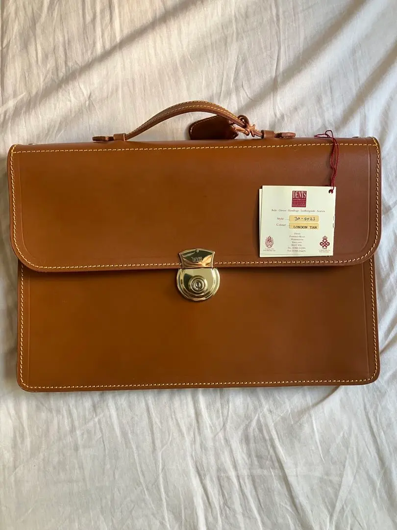 Thumbnail of DENTS, Made in England, Leather Briefcase, Vintage, Almost Unused