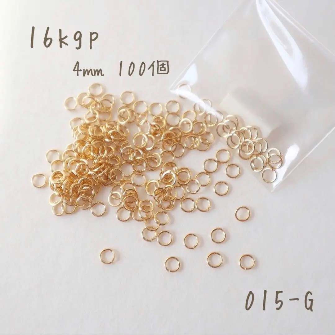 Thumbnail of K16GP Round Ring 4mm - 100 pieces