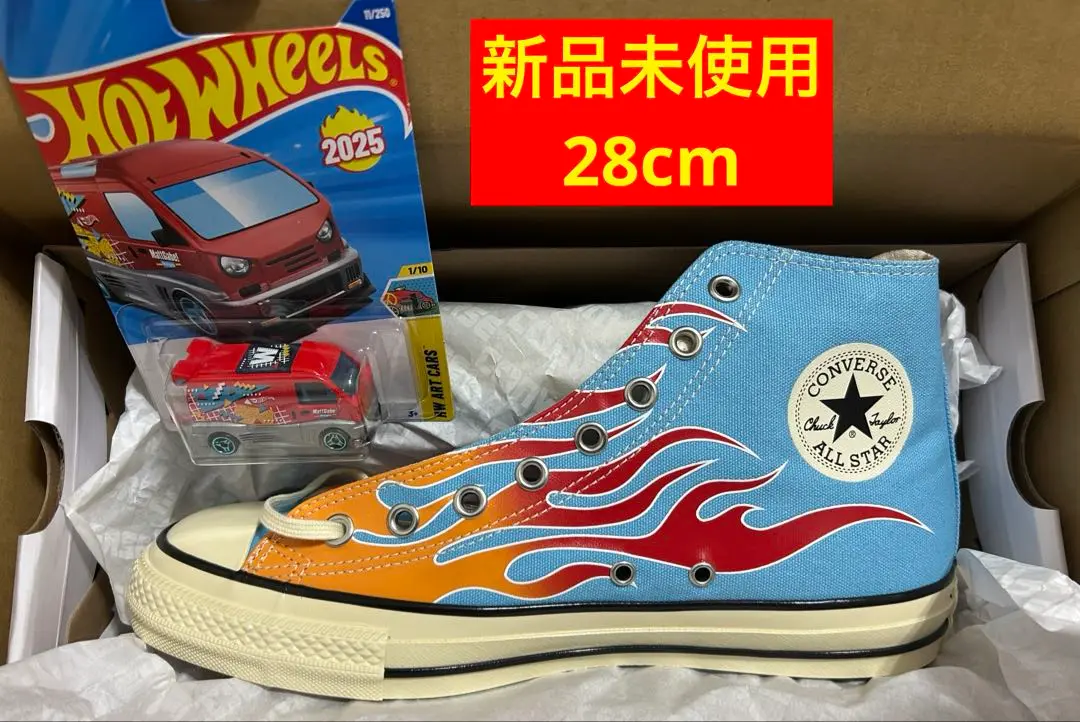 CONVERSE ホットウィール 28cm 限定ベルティーミニカー付き おもちゃ
