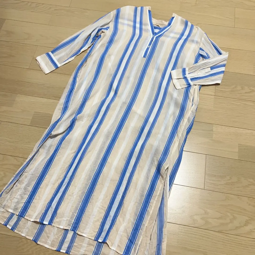 Nukitepa VOILE STRIPE DRESS 條紋連衣裙 均碼 的縮圖