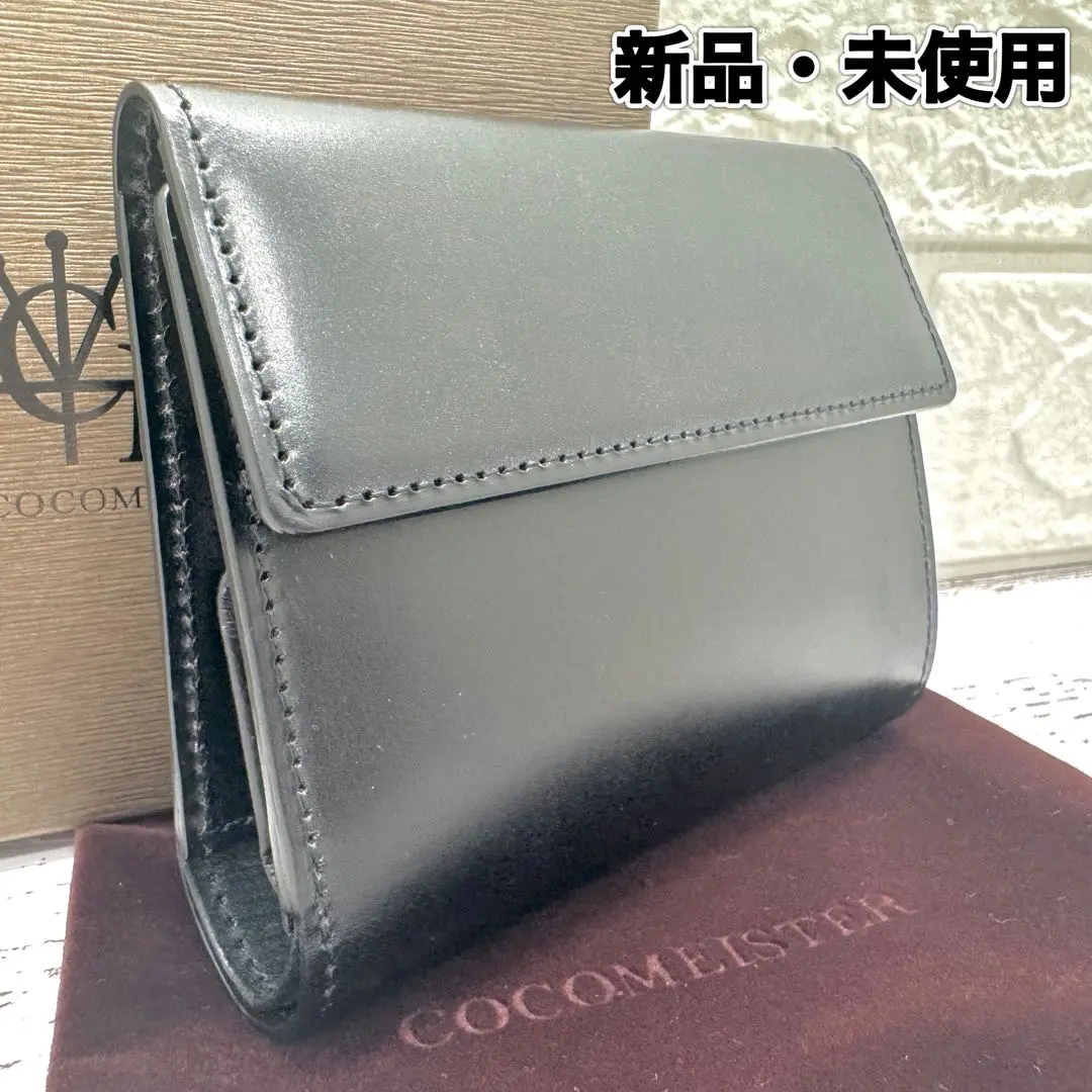 【新品未使用】COCOMEISTER 二つ折り財布 ダークグリーン 本体 美品】ココマイスター ダーリントン ヘッドライト 二つ折り財布