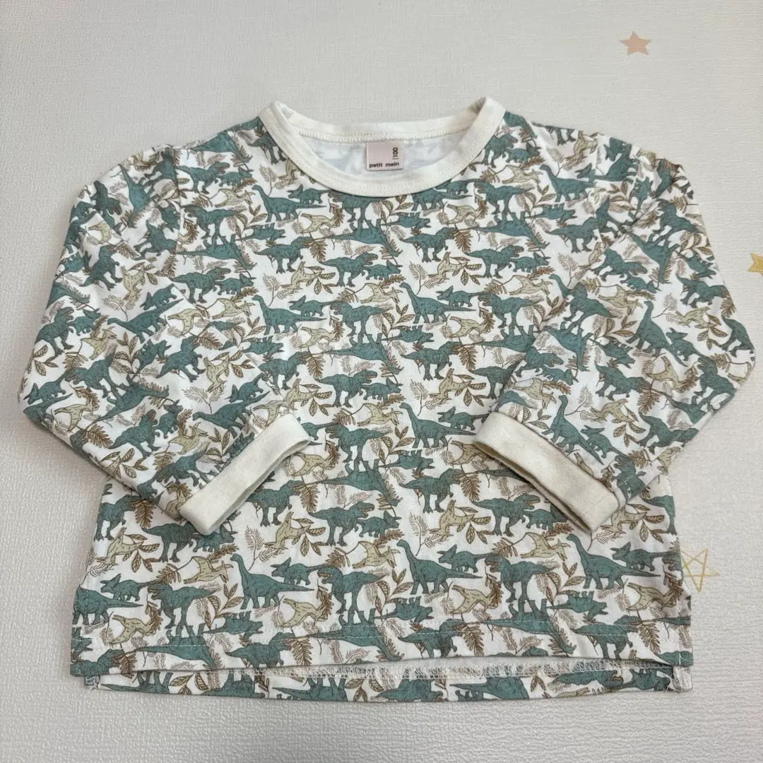 Thumbnail of petit main Dinosaur Pattern Long-Sleeved Top (100cm)