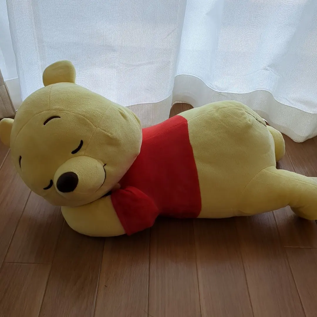 小熊維尼 抱枕 玩偶 晚安 約50厘米 的縮圖