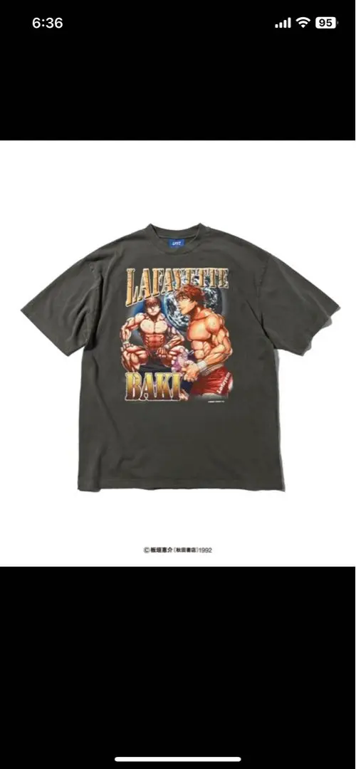 【開封済み・未使用】LFYTx グラップラー刃牙　グラフィックTシャツ 正規取扱店】 LFYT by Lafayette（エルエフワイティー