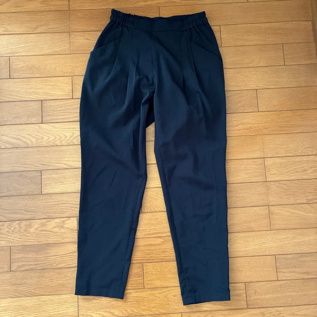 Thumbnail of Tapered pants with elastic waist ⭐︎ Free size, Navy ⭐︎