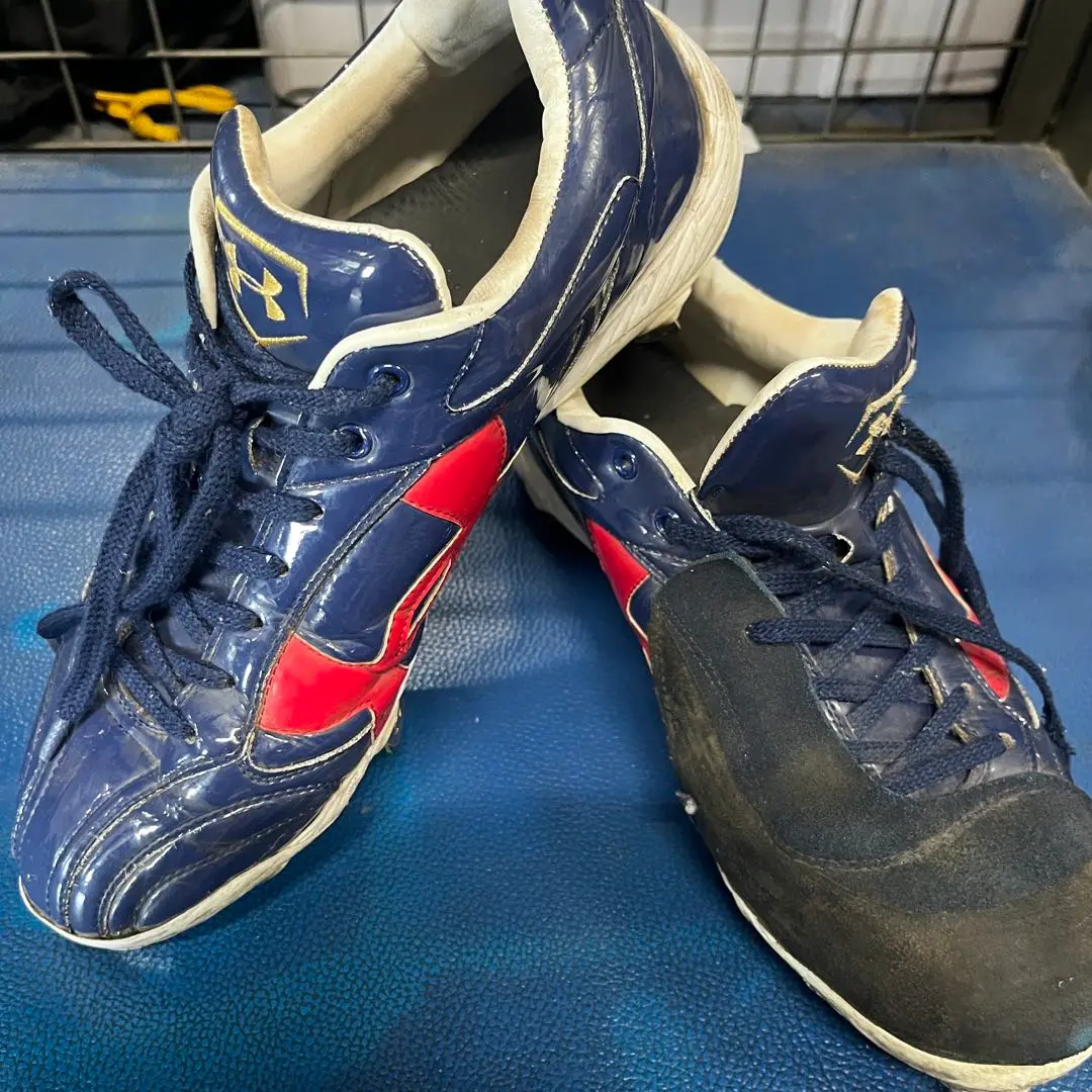 アンダーアーマー　スパイク赤　レッド　28cm ○アウトレット 色あせ○Under Armour アンダーアーマー Yard
