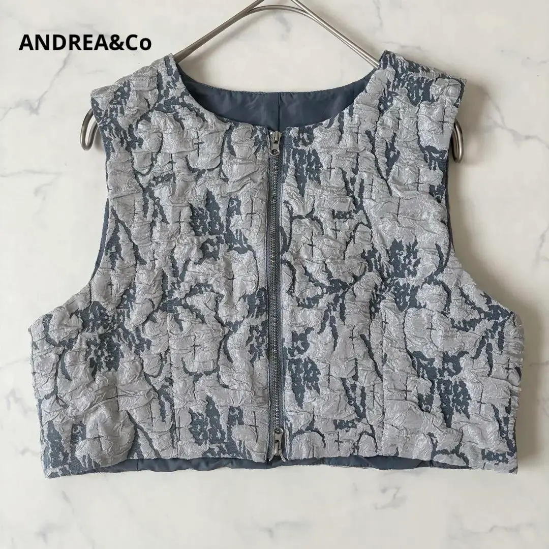 ANDREA & Co ジレ MA-1 LACE LAYERED GILET – ANDREA&Co.
