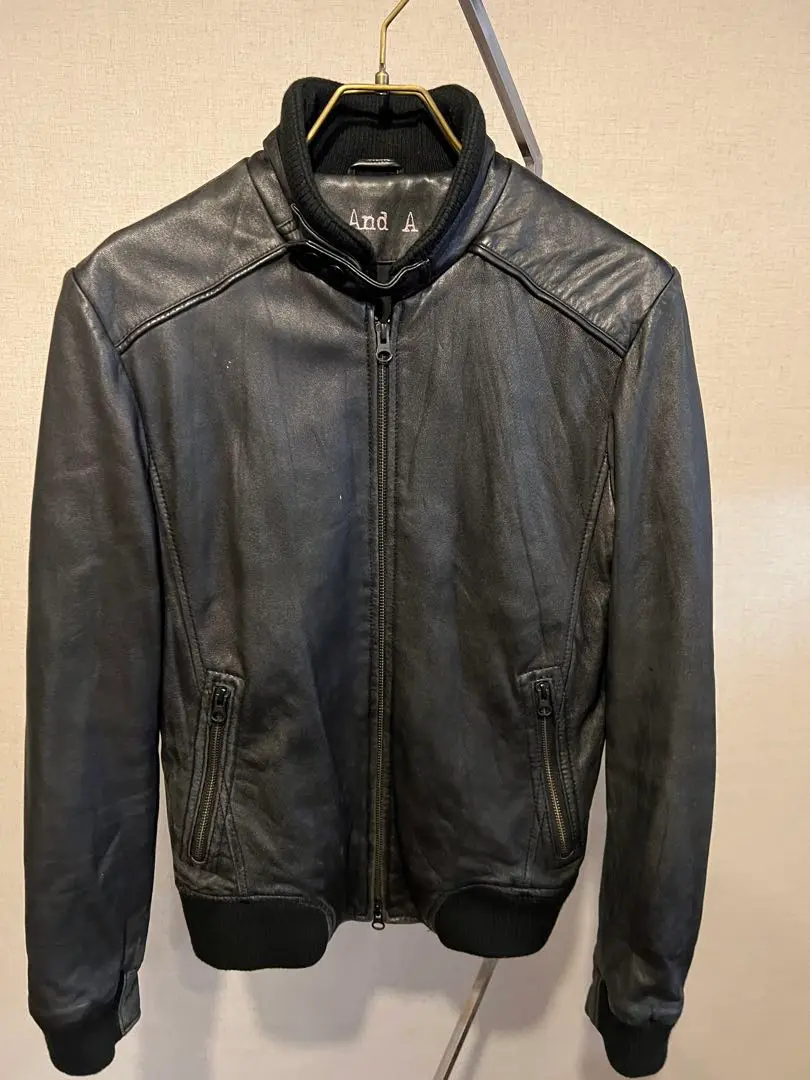 And A アンドエー レザージャケット ダブルジップ 羊革 ライダース ラム m57099866449_1.jpg?1746667535