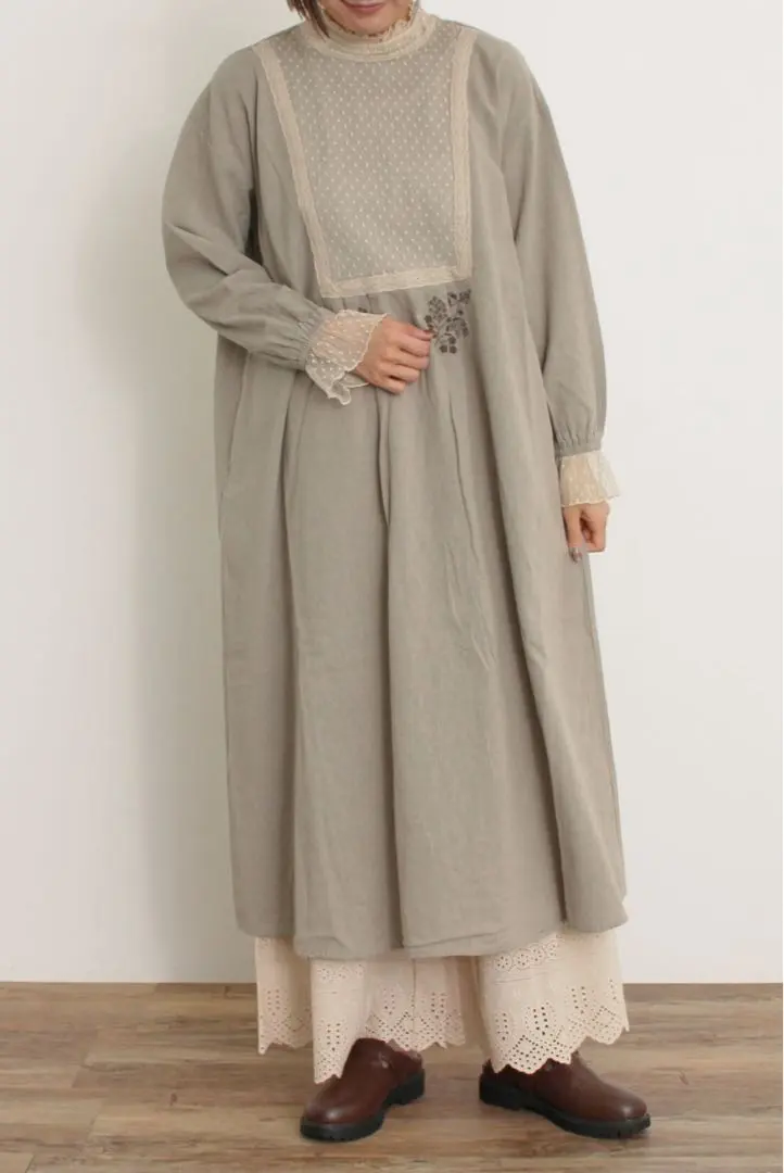 Thumbnail of Samansa Mos2 Dot Tulle Square Patchwork Dress