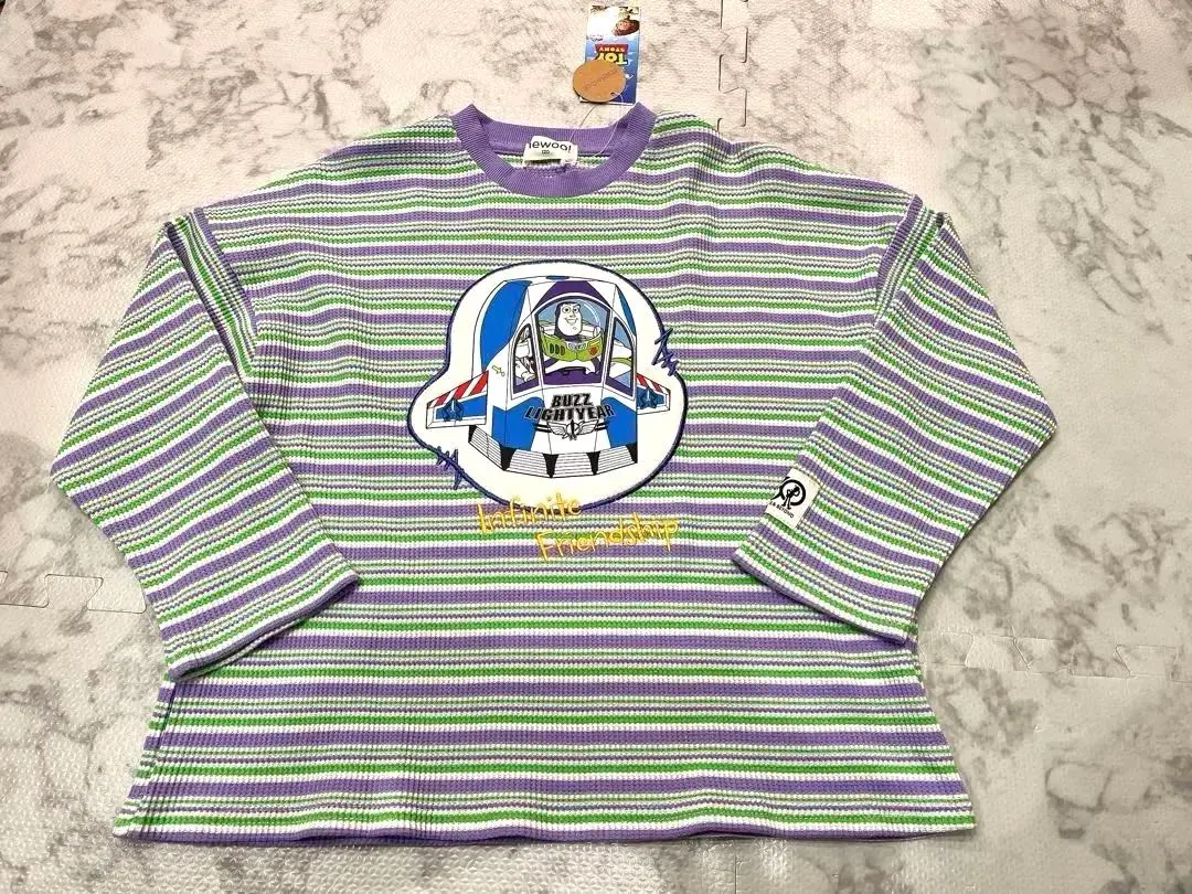 Thumbnail of Buzz Lightyear Long Sleeve Cut and Sew Stripe 120 New