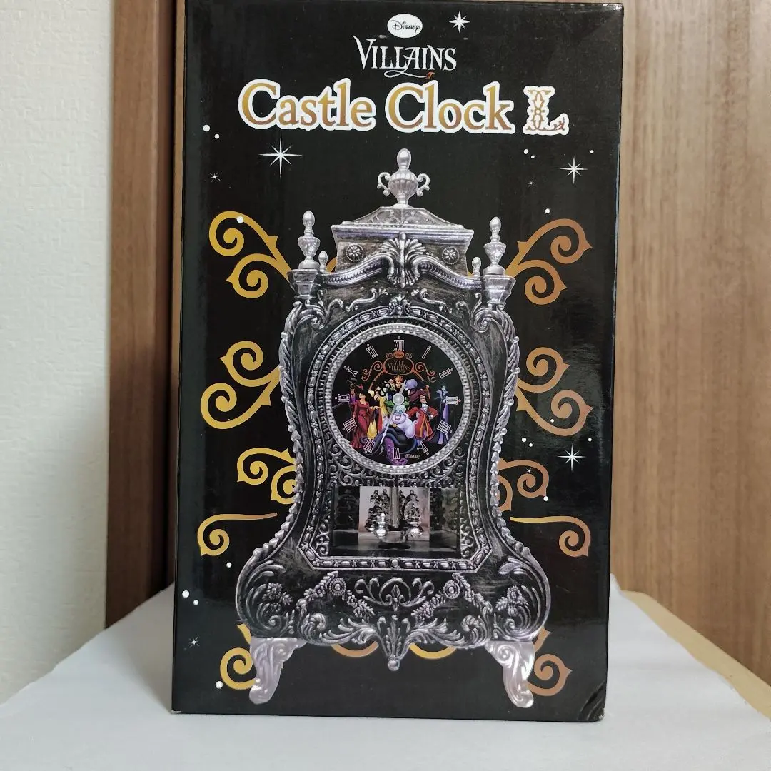 ディズニー限定品フィギュア　2体　ヴィランズ　時計 ディズニー ヴィランズ 壁掛け時計Disney Classic Villains Wall