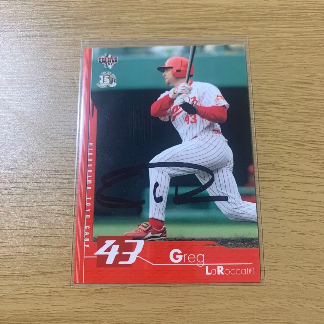 グレッグ ラロッカ選手 直筆サインカード プロ野球チップス 広島東洋カープ プロ野球チップスカード G.ラロッカ選手 キラサイン2種まとめ