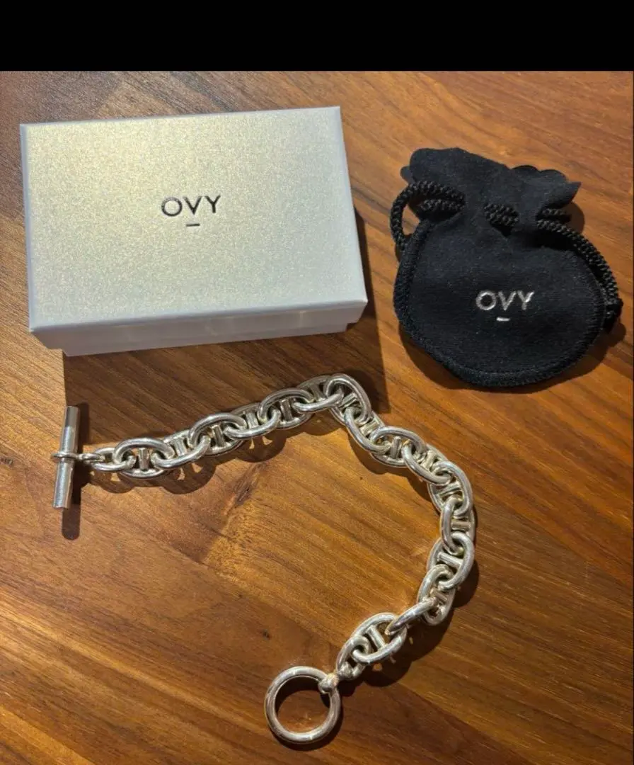OVY シルバーブレスレットMサイズ Silver Anchor Chain Bracelet | OVY