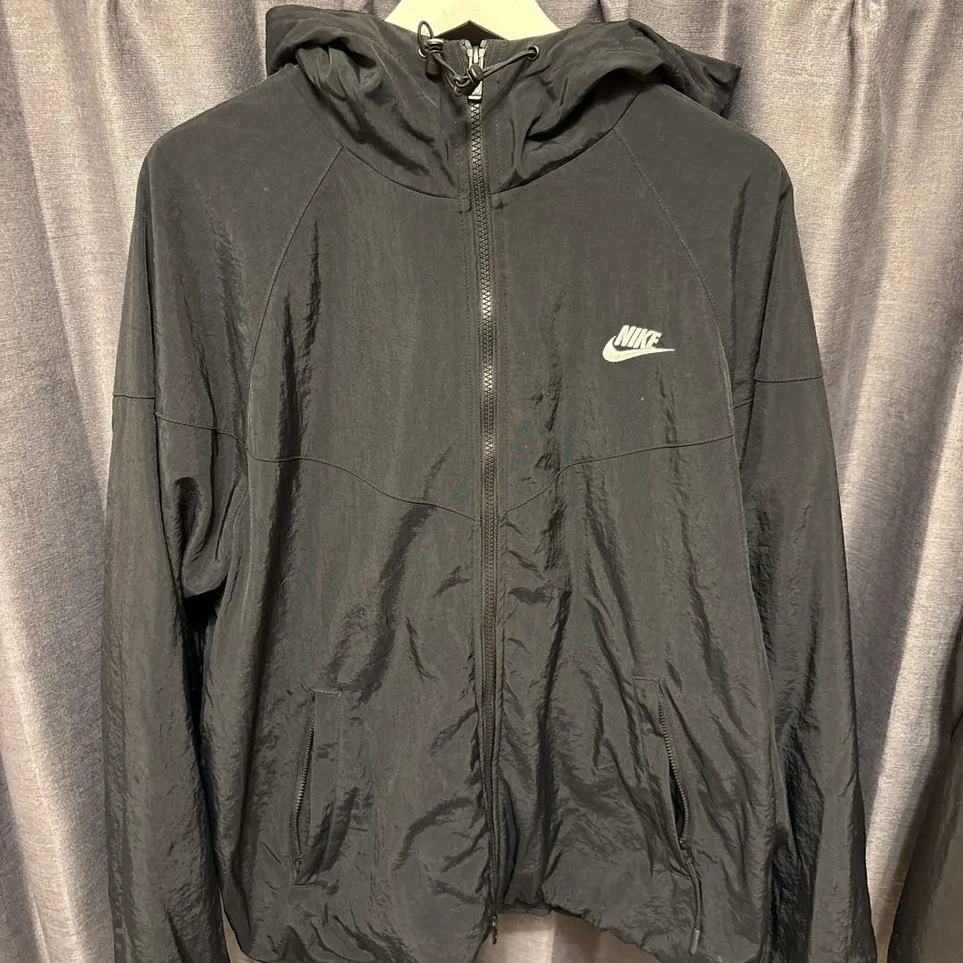 Thumbnail of Nike Hooded Nylon Jacket - Black