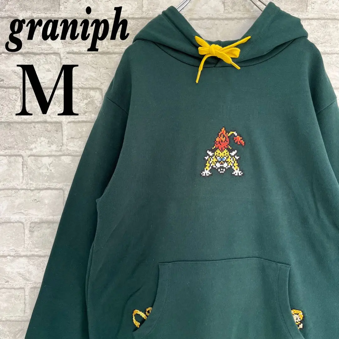 ドラクエ　グラニフ graniph キラーパンサー パーカー 【S】 グラニフ×ドラクエのコラボ第2弾、魔王の刺繍コーチジャケットや