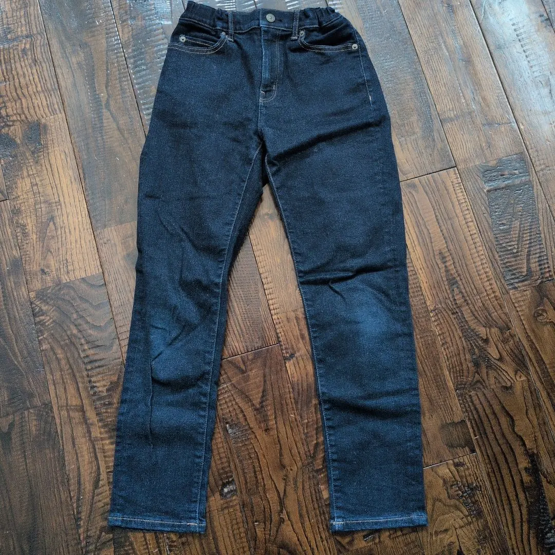 UNIQLO 150 深藍色 長褲 的縮圖