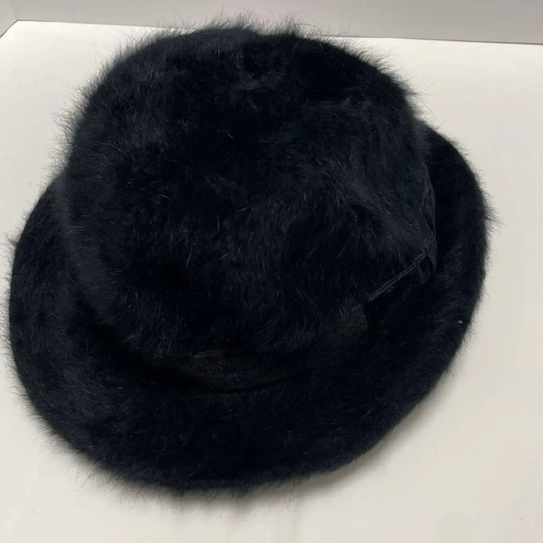 Thumbnail of Daidou Black Fur Hat Wool Blend Stylish