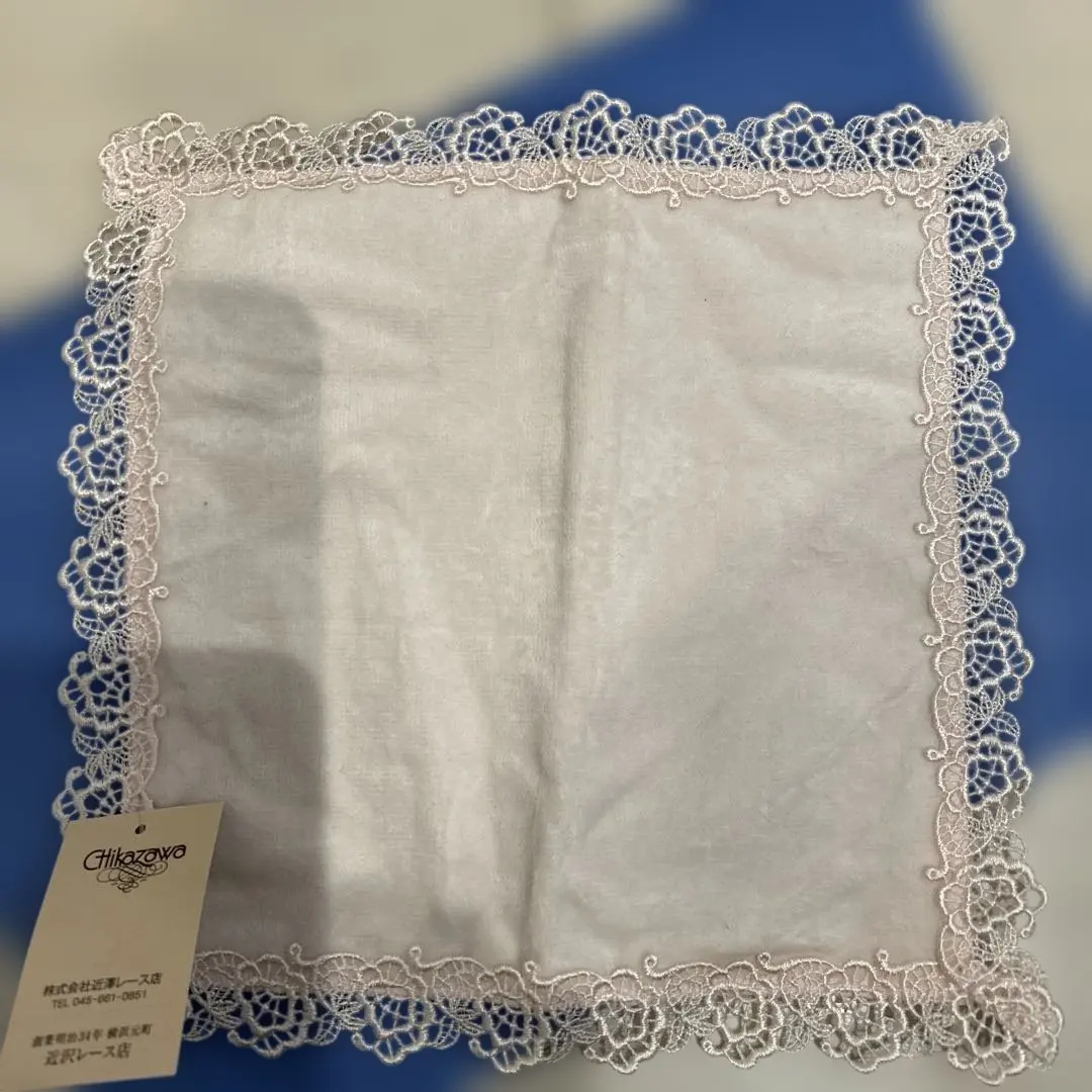 近澤蕾絲邊手帕 約24×24cm 的縮圖