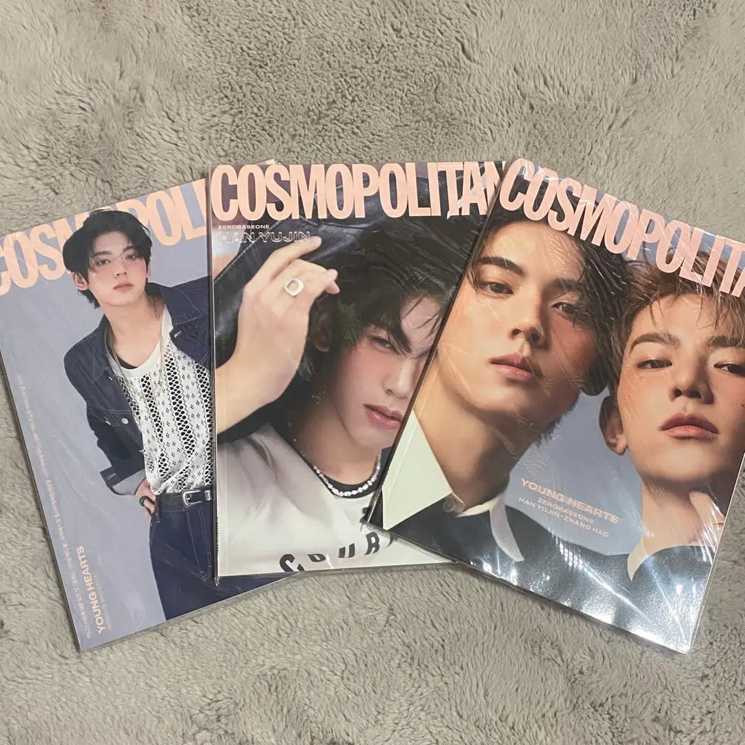 ZB1 ジャンハオ ユジン　cosmopolitan コスモポリタン　雑誌 ZEROBASEONE ZHANG HAO HAN YUJIN COSMOPOLITAN KOREA Magazine