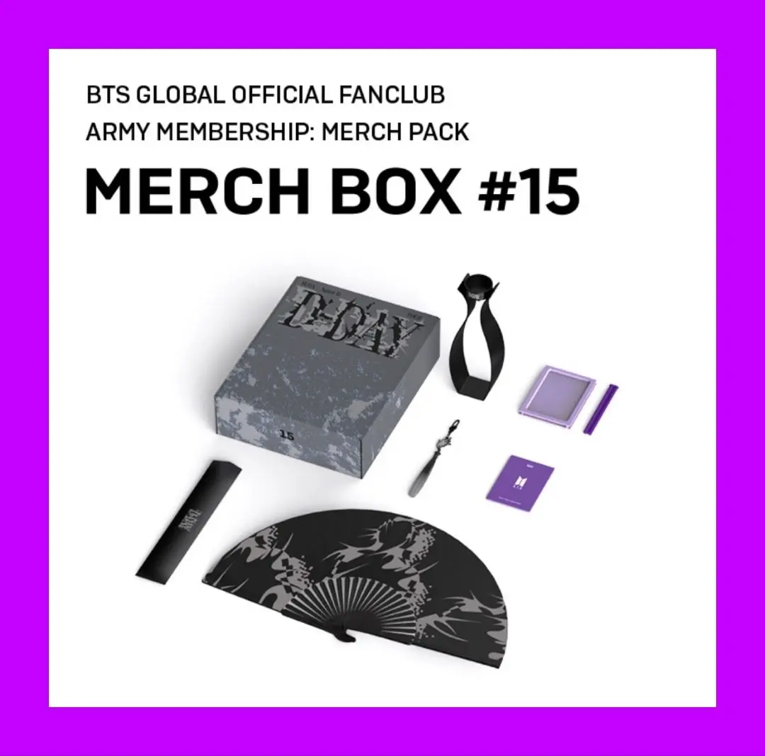 マーチボックス15 おまけ付き シュガ ユンギ SUGA D-DAY BTS MERCH BOX # 15 Full Set SUGA D-DAY Only For ARMY