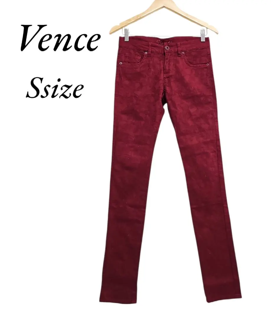 Thumbnail of Vance Jacquard Skinny Pants Jeans S Wine Red Casual