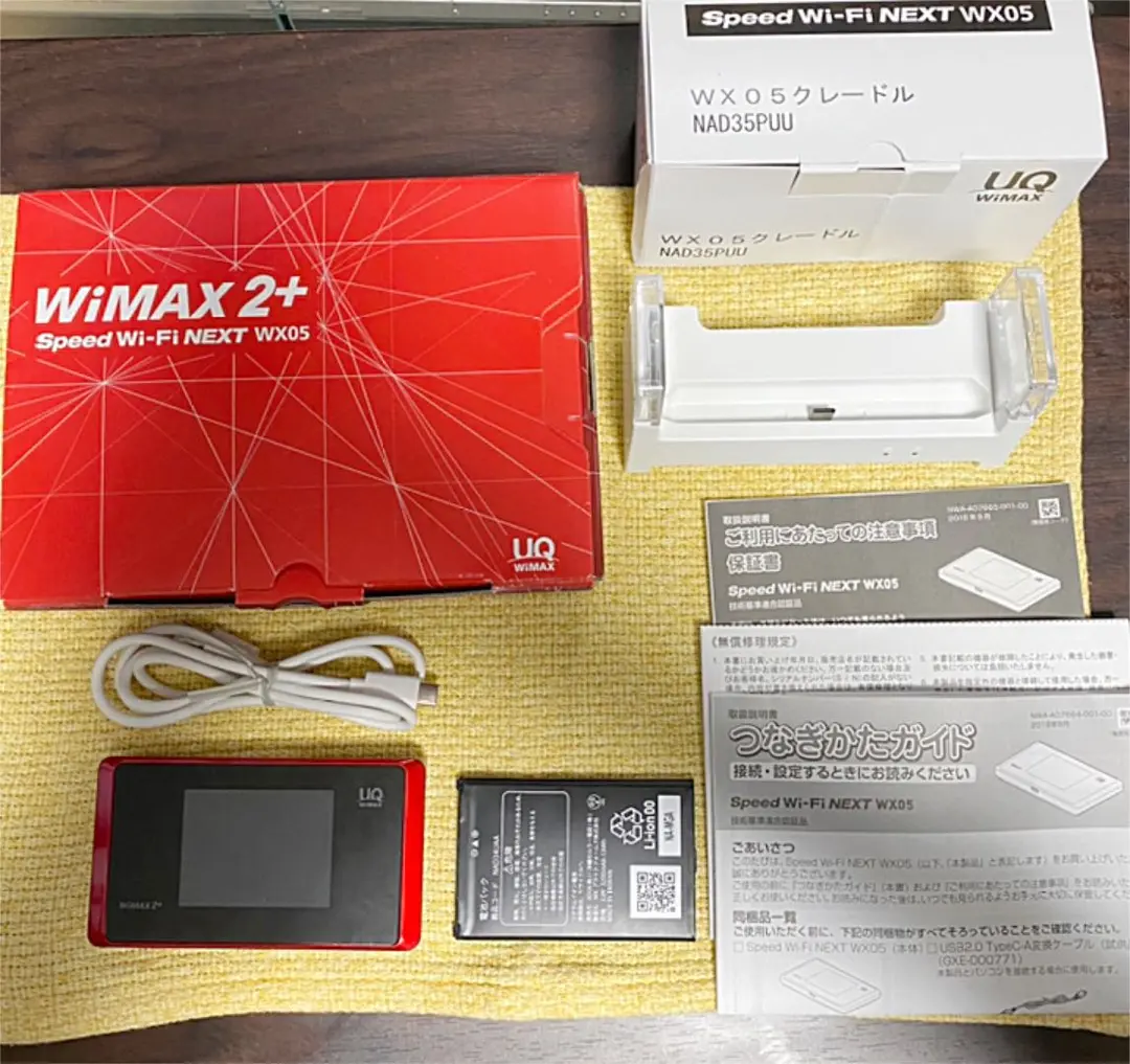 WiMAX２ NEC WX05 クレードルセット Speed Wi-Fi NEXT WX05