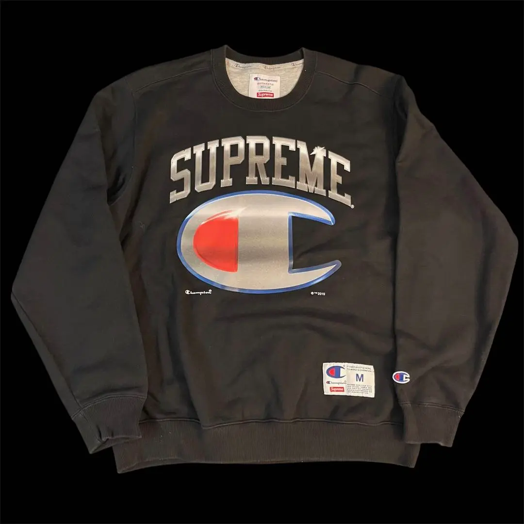 19SS/Supreme Champion Chrome Crewneck チャンピオン Logo ロゴ 19SS/Supreme Champion Chrome Crewneck チャンピオン Logo ロゴ