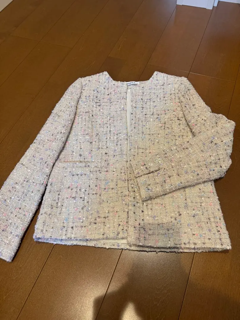 [新品タグ付き]HIAND(ハイアンド) Sequinsジャケット　グレー 2025年最新】ハイアンド ジャケット・アウターの人気アイテム