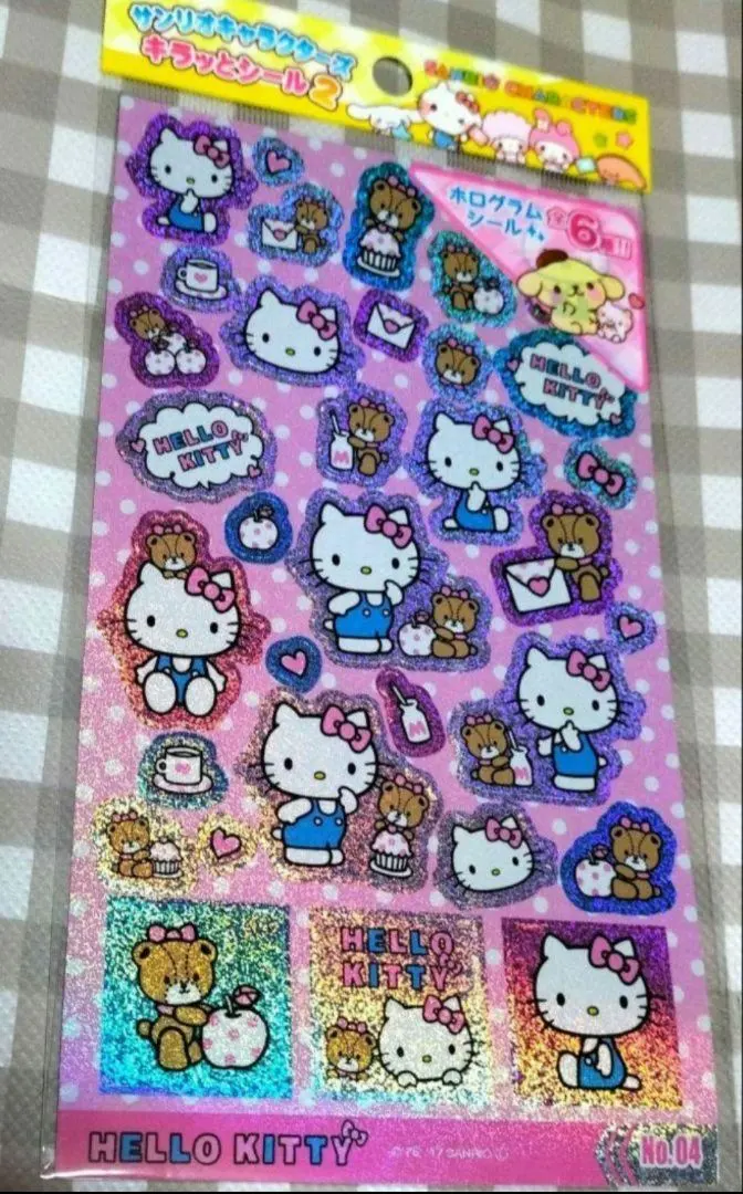 Thumbnail of Sanrio Glitter Stickers Hologram Stickers Sanrio Characters Kitty