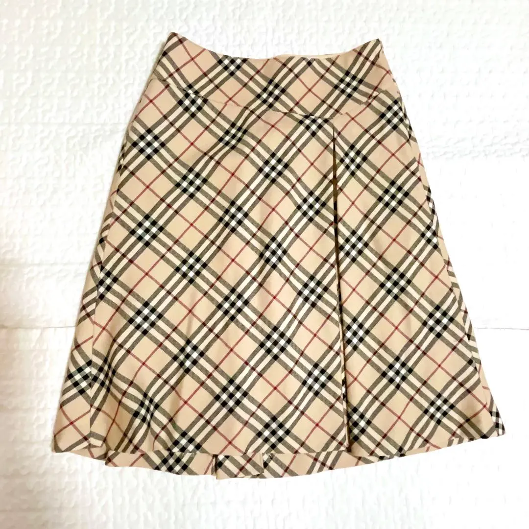 Thumbnail of Excellent Condition ⚑ Burberry Blue Label Nova Check Wool Skirt 38