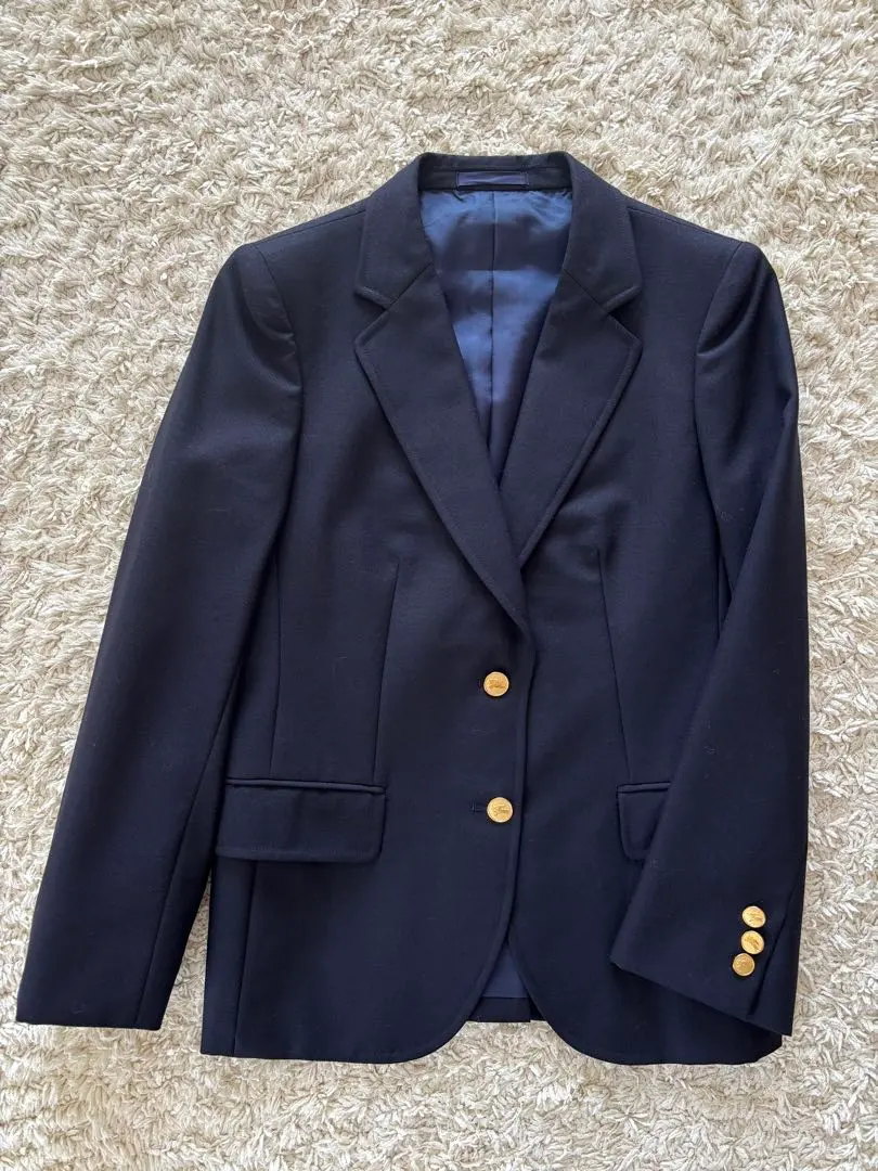 Thumbnail of Burberry tailored jacket, gold buttons, navy blazer, logo
