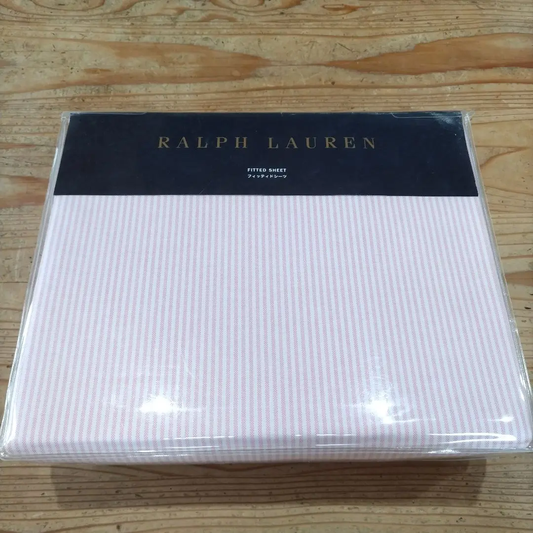【未使用品】【匿名配送】RALPH LAURENフィッティドシーツ ダブルサイズ ▽RALPH LAUREN フィッティドシーツ コットン シーツカバー
