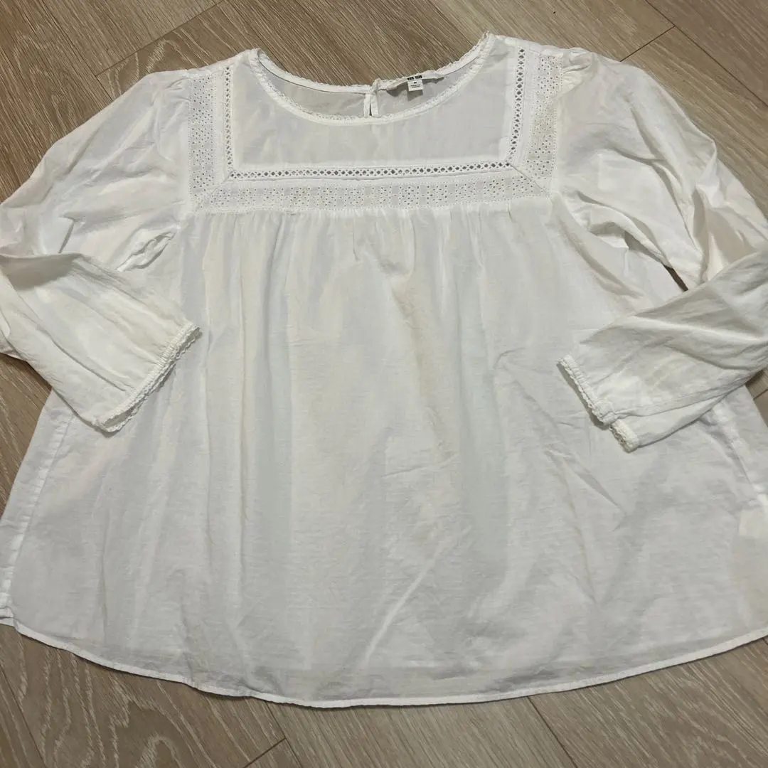 Thumbnail of White Lace Detail Blouse M