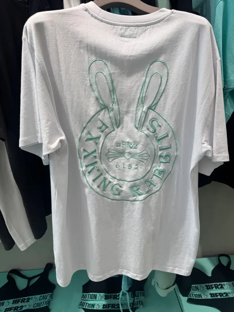 #FR2 月桃　沖縄限定カラー　クロムハーツパロディロンT（Ｌ） FR2月桃 沖縄限定 クロムハーツ 刺繍Tシャツ 新品 BLACK L